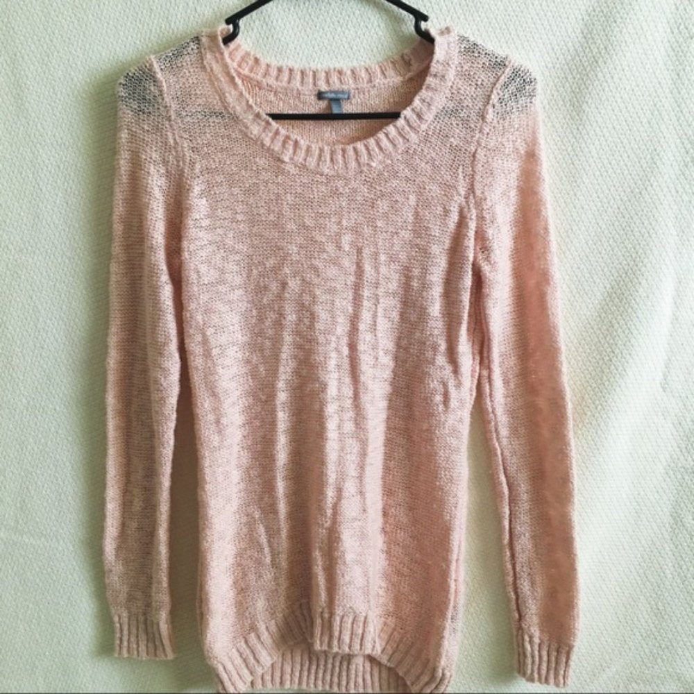 Baby pink thin charlotte russe sweater